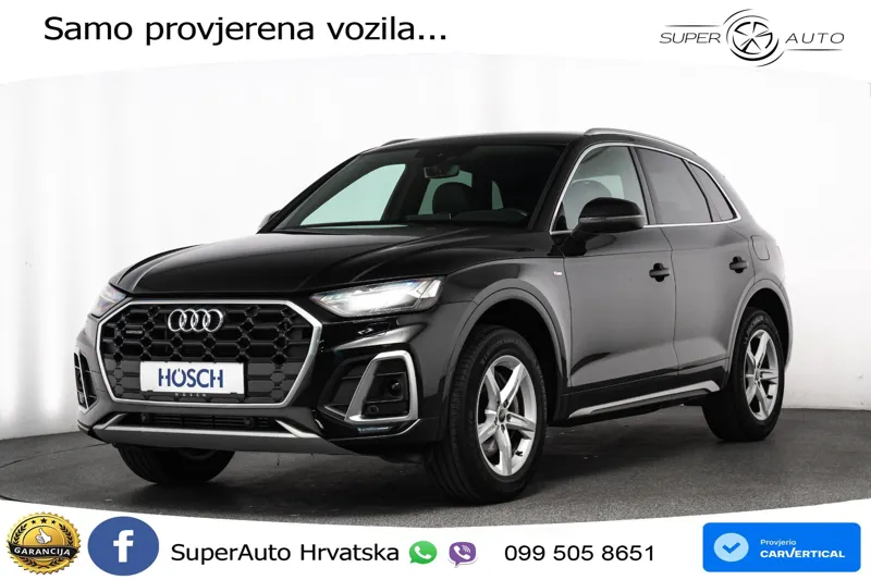 Audi Q5 50 TFSIe quattro S tronic 2xS line 299 KS, KAM+VIRT+NAVI
