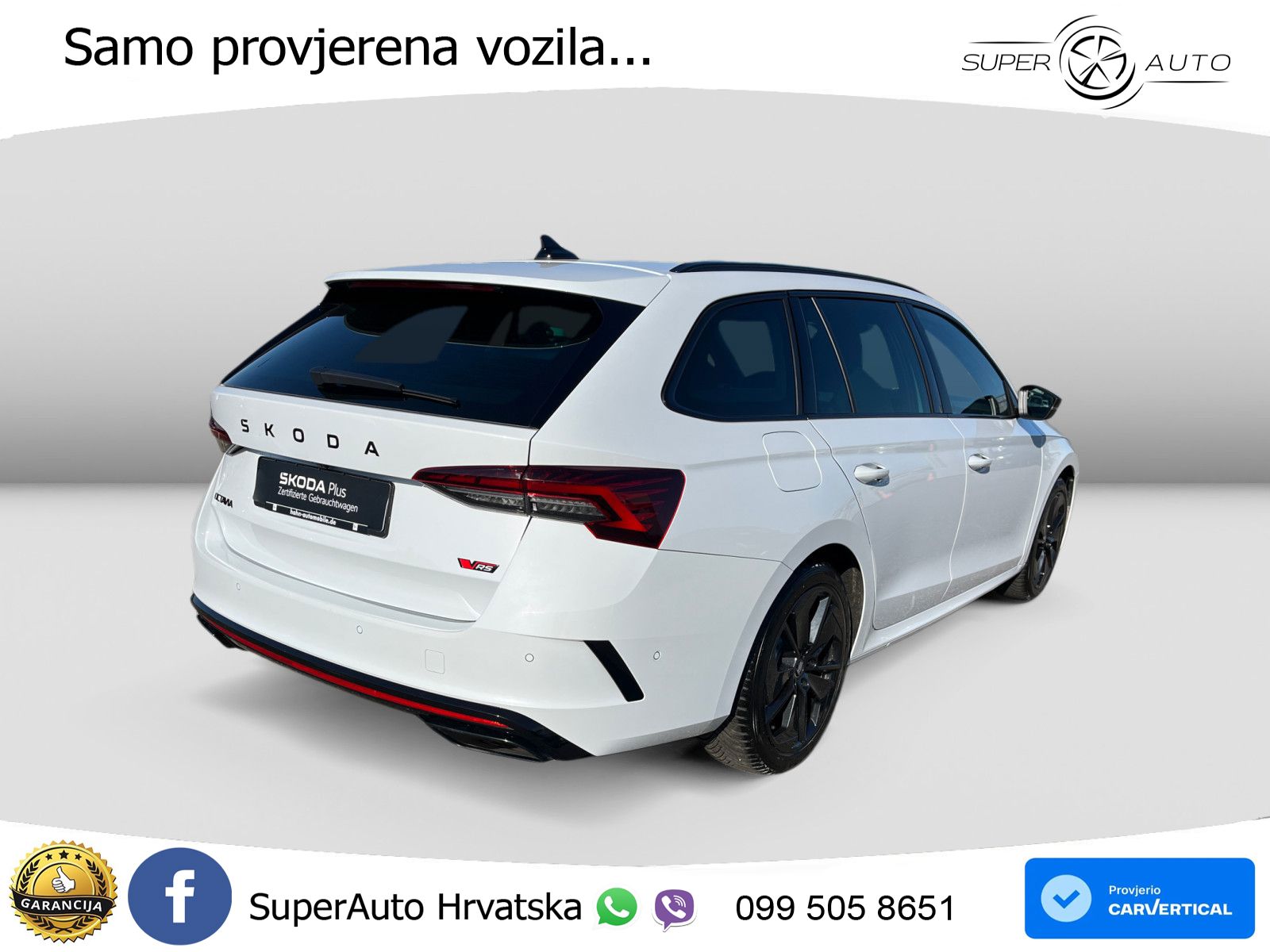 Škoda Octavia Combi RS 2.0 TSI (265 KS) DSG LED+GR SJED+ACC