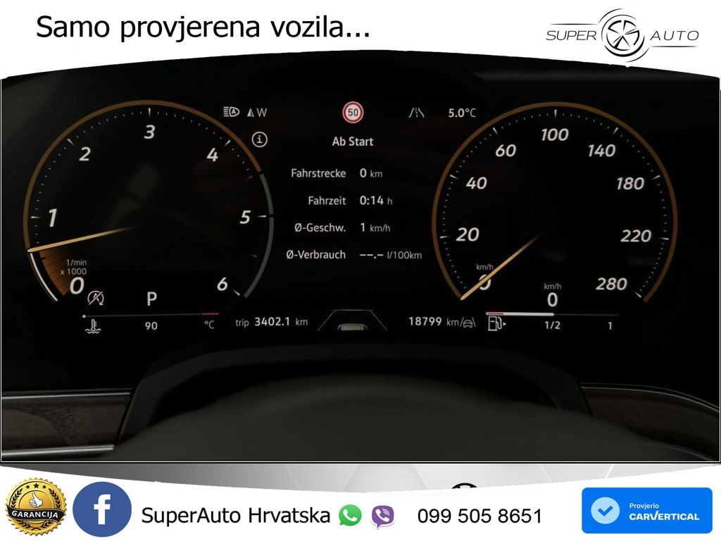 Volkswagen Touareg 3.0 V6 TDI (286 KS) 4MOTION Tiptronic ZRAČNI+ACC+GR SJED+KAM+PANO