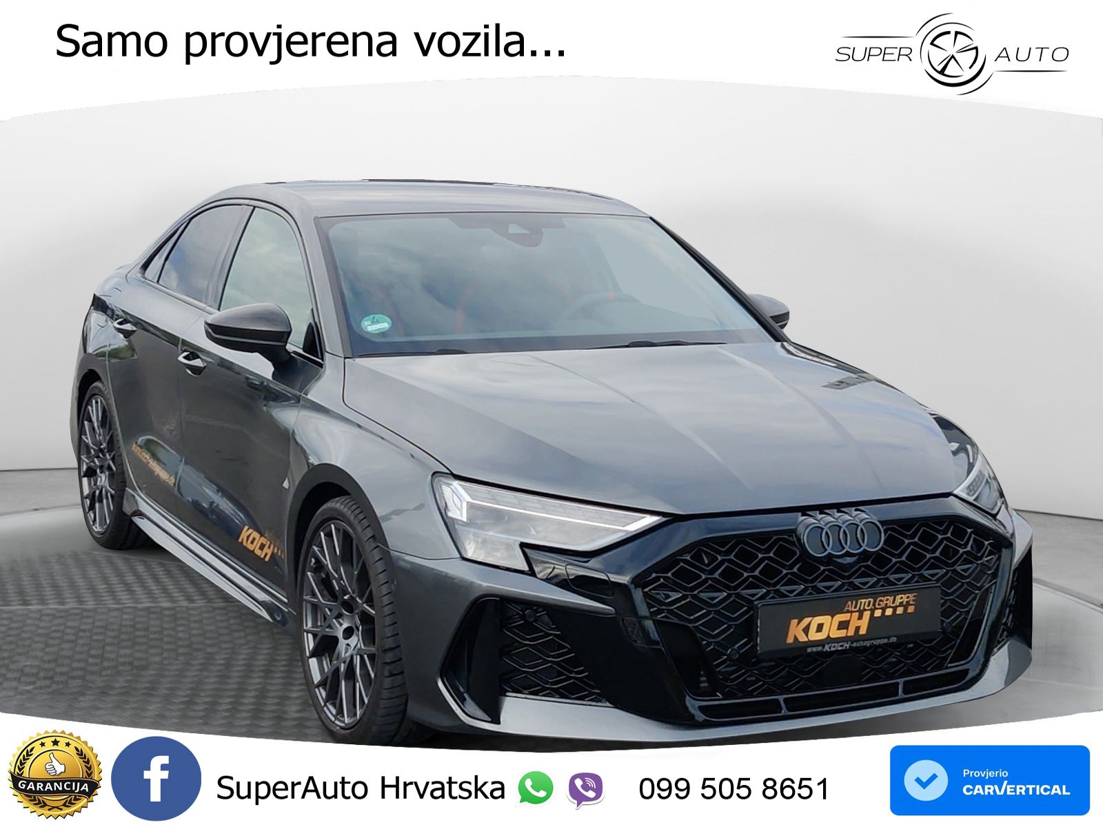 Audi RS3 Sedan 2.5 TFSI (400 KS) quattro S tronic LED+GR SJED+ACC