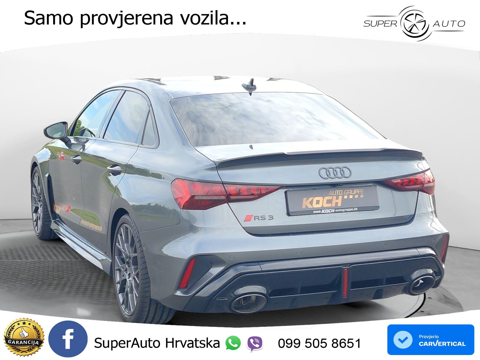 Audi RS3 Sedan 2.5 TFSI (400 KS) quattro S tronic LED+GR SJED+ACC