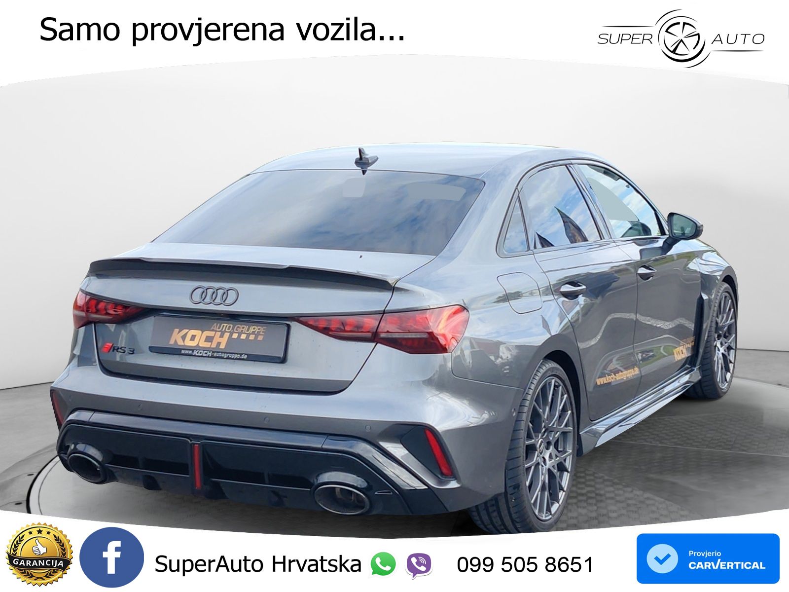 Audi RS3 Sedan 2.5 TFSI (400 KS) quattro S tronic LED+GR SJED+ACC