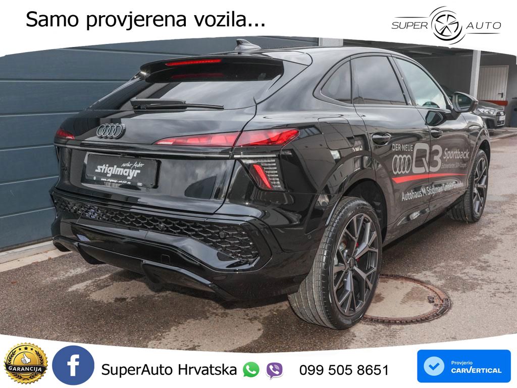 Audi Q3 Sportback 1.5 TFSIe (272 KS) S tronic ACC+HEAD+GR SJED+360+PANO