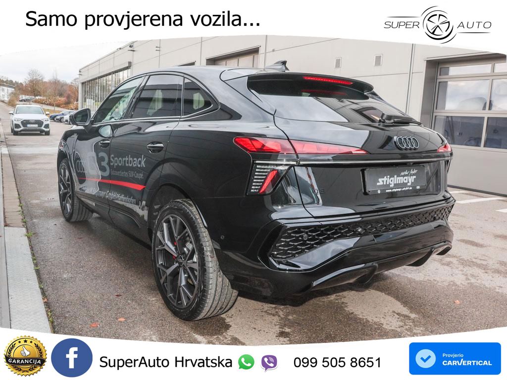 Audi Q3 Sportback 1.5 TFSIe (272 KS) S tronic ACC+HEAD+GR SJED+360+PANO