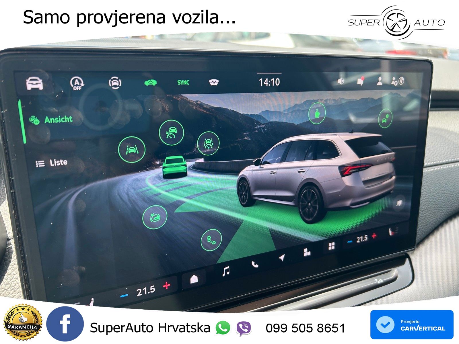Škoda Octavia Combi 1.5 TSI (150 KS) DSG SportLine MATRIX+GR SJED+KAM