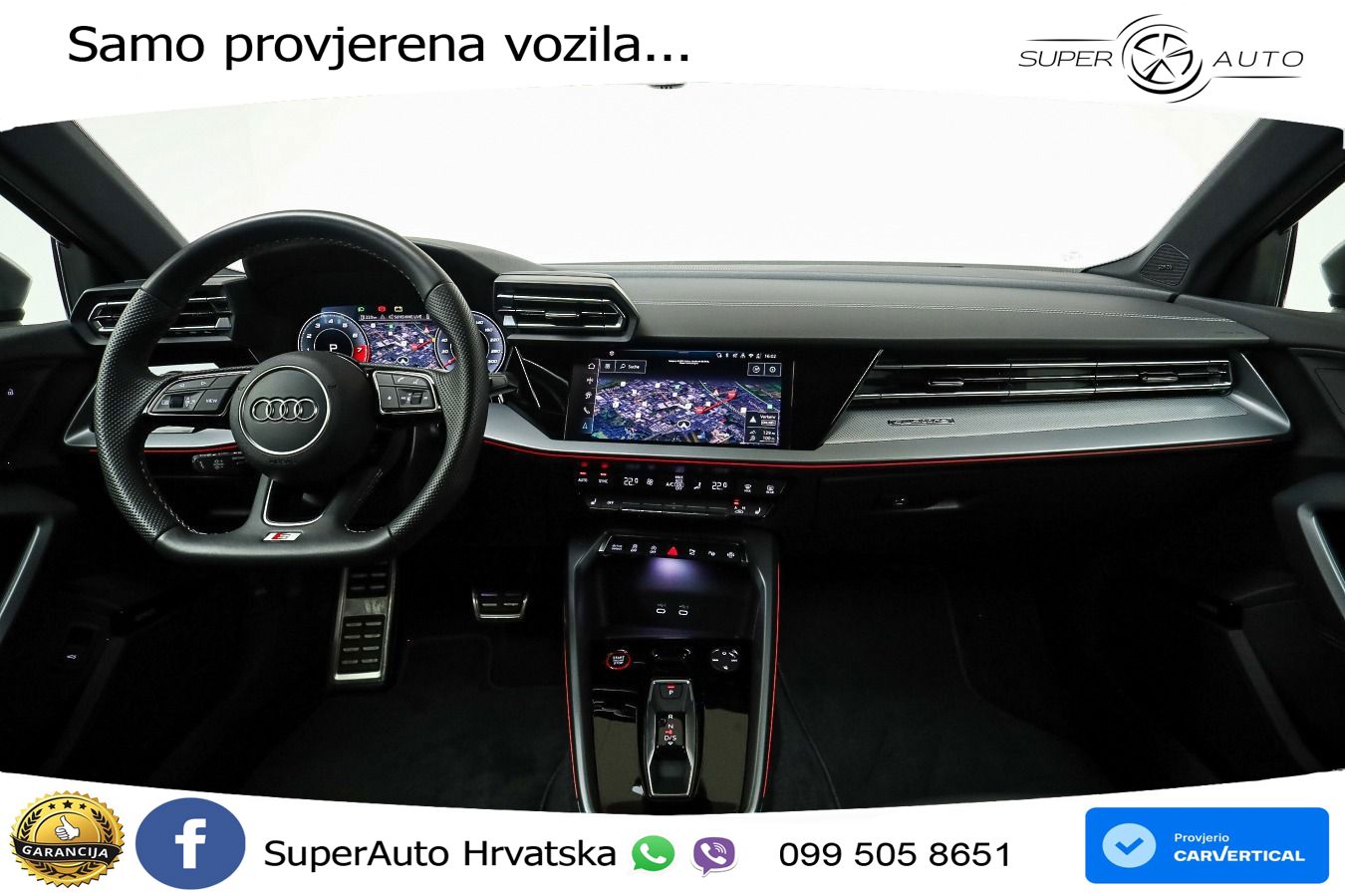 Audi S3 2.0 TFSI (333 KS) quattro S tronic MATRIX+GR SJED+KAM