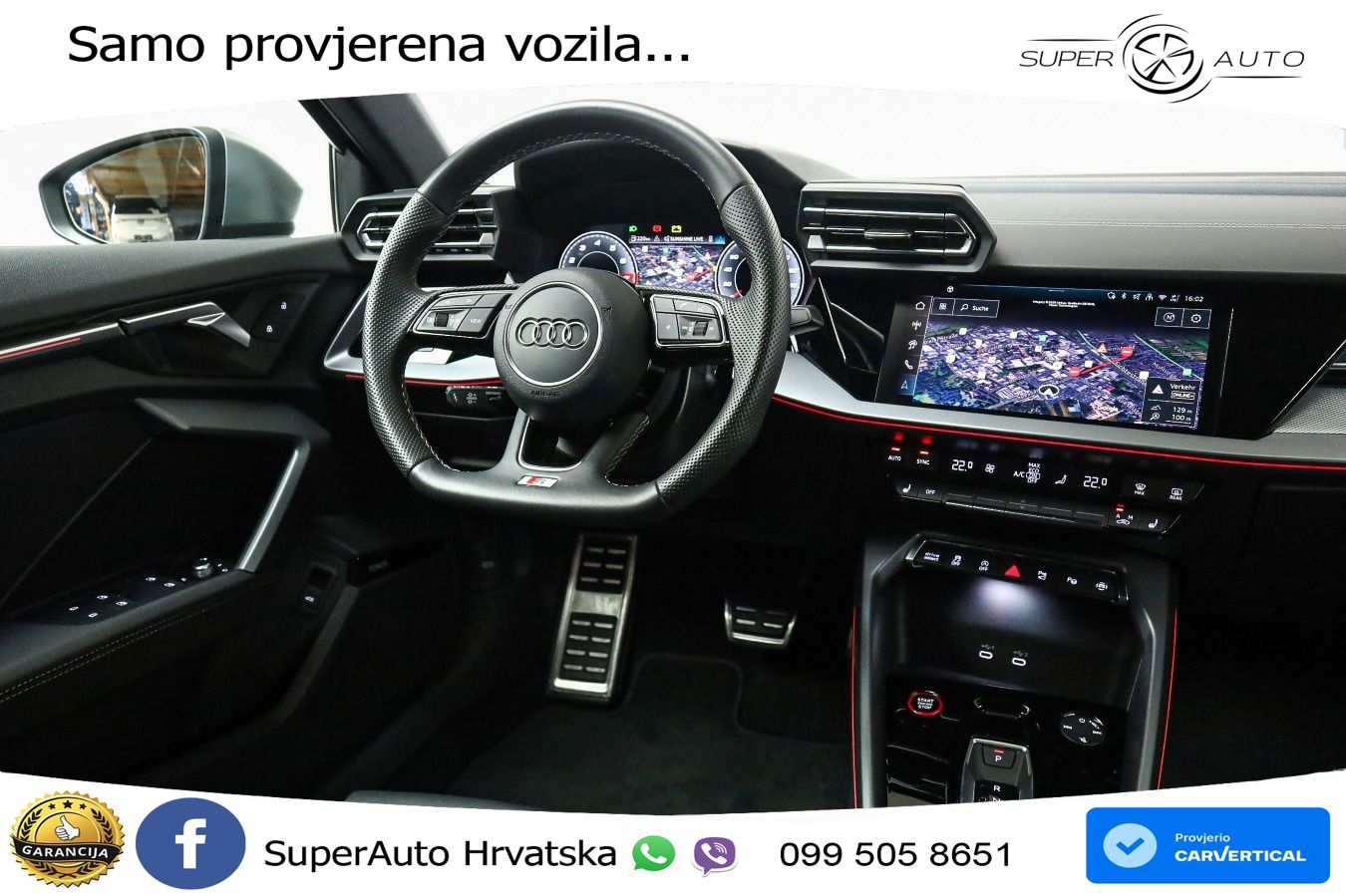 Audi S3 2.0 TFSI (333 KS) quattro S tronic MATRIX+GR SJED+KAM