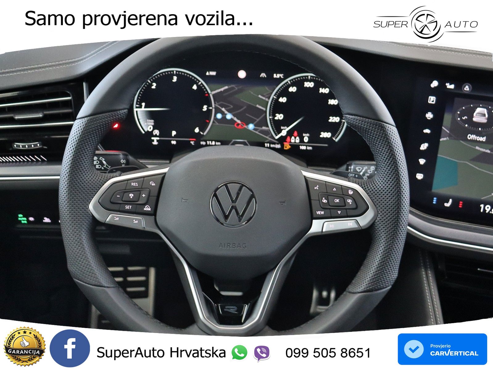 Volkswagen Touareg 3.0 V6 TDI (286 KS) 4MOTION Tiptronic ZRAČNI+ACC+GR SJED+KAM+PANO
