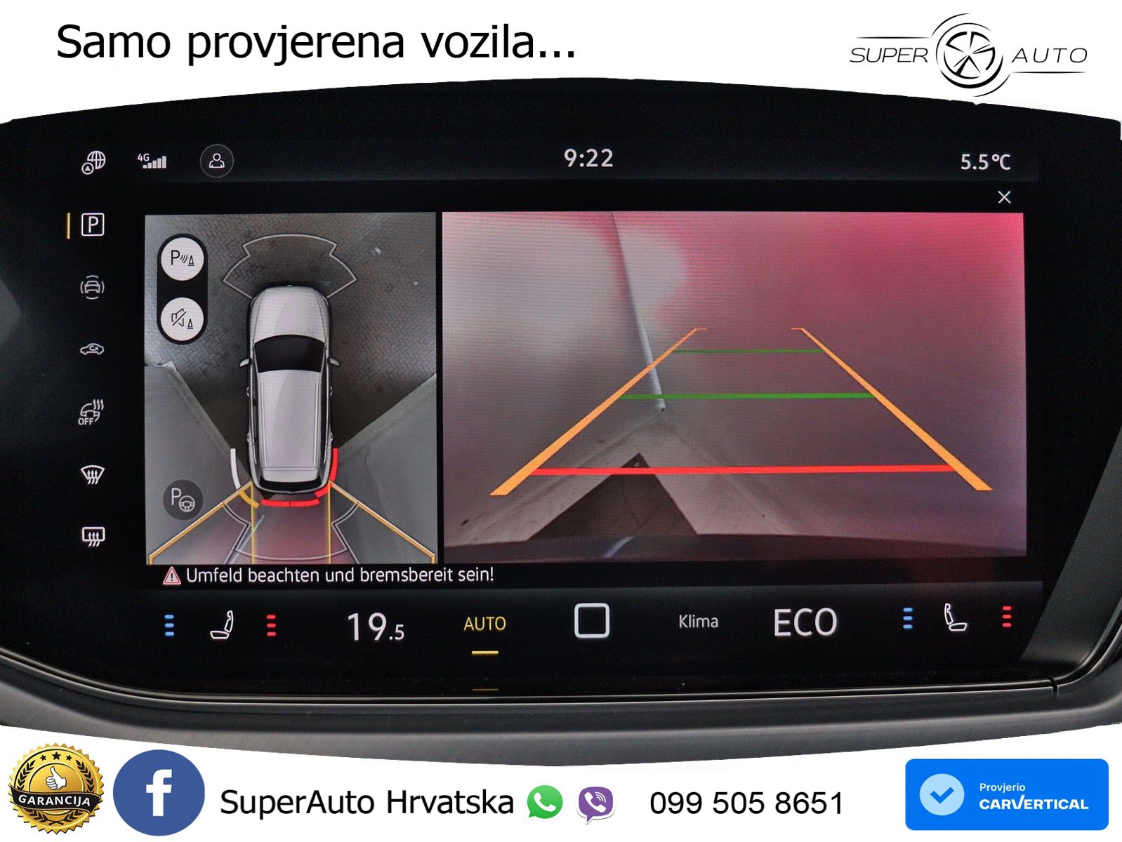 Volkswagen Touareg 3.0 V6 TDI (286 KS) 4MOTION Tiptronic ZRAČNI+ACC+GR SJED+KAM+PANO