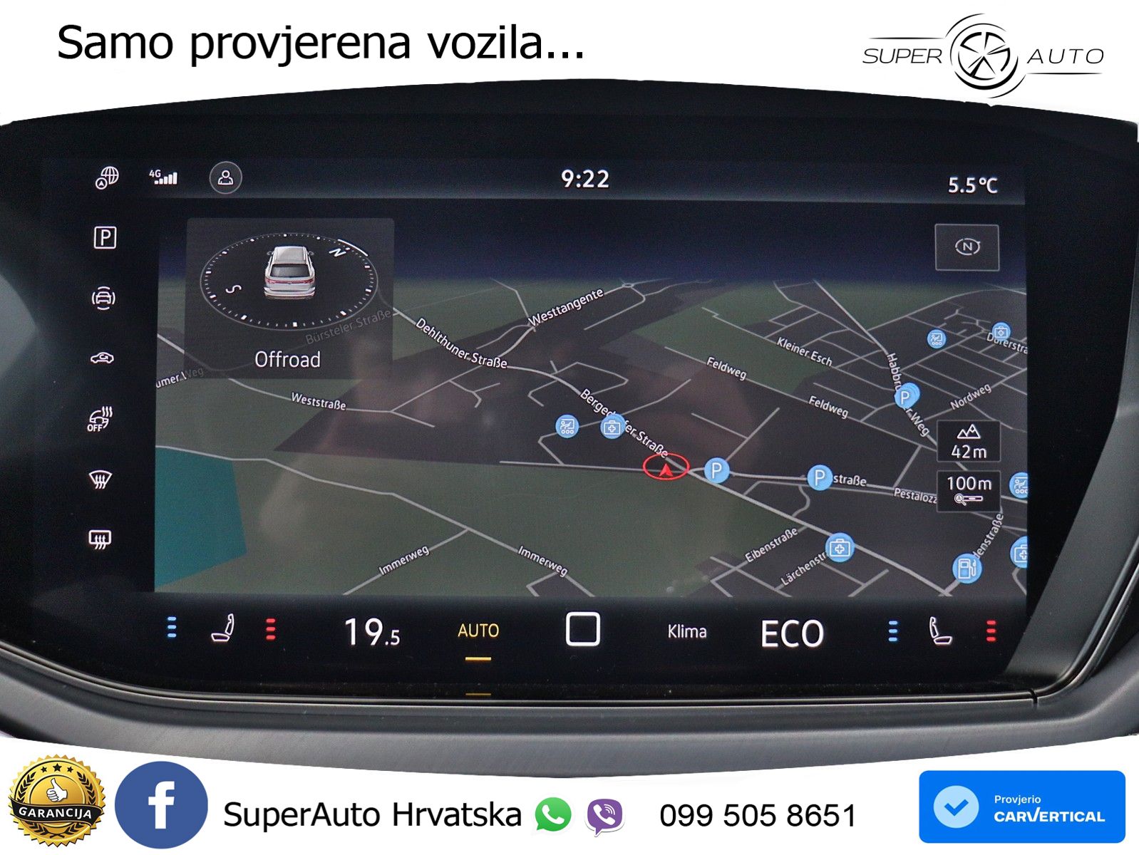 Volkswagen Touareg 3.0 V6 TDI (286 KS) 4MOTION Tiptronic ZRAČNI+ACC+GR SJED+KAM+PANO