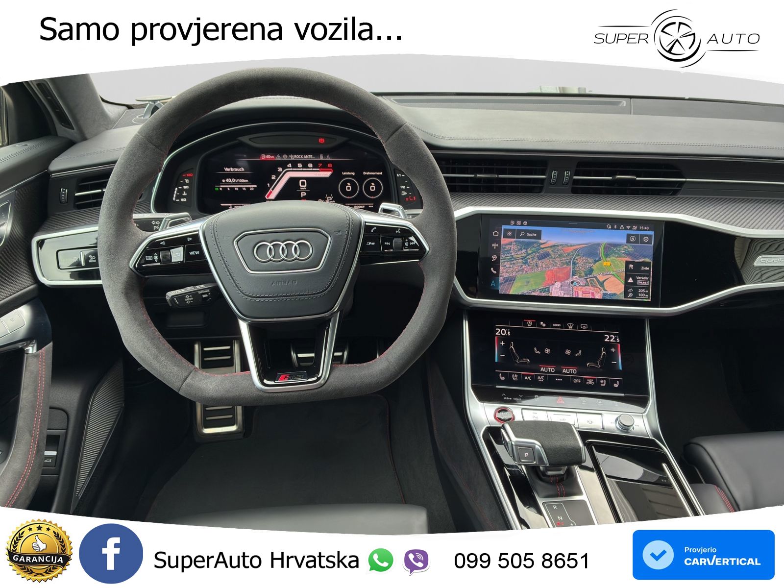Audi RS6 Avant 4.0 TFSI V8 performance (630 KS)  quattro tiptronic Kuka LED+GR SJED+ACC