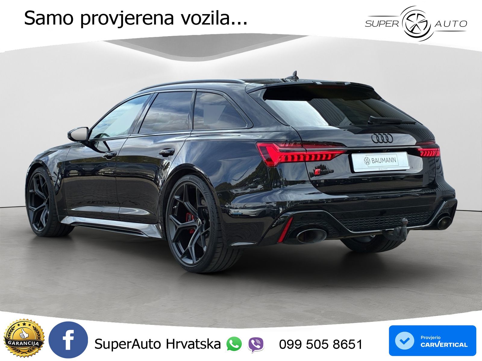 Audi RS6 Avant 4.0 TFSI V8 performance (630 KS)  quattro tiptronic Kuka LED+GR SJED+ACC