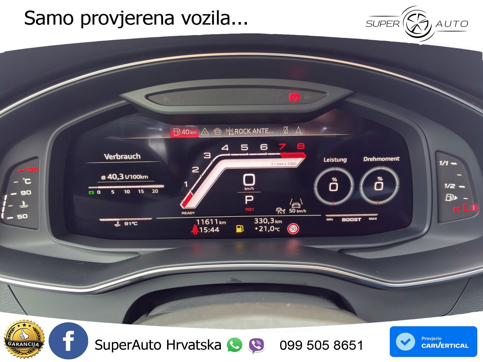 Audi RS6 Avant 4.0 TFSI V8 performance (630 KS)  quattro tiptronic Kuka LED+GR SJED+ACC