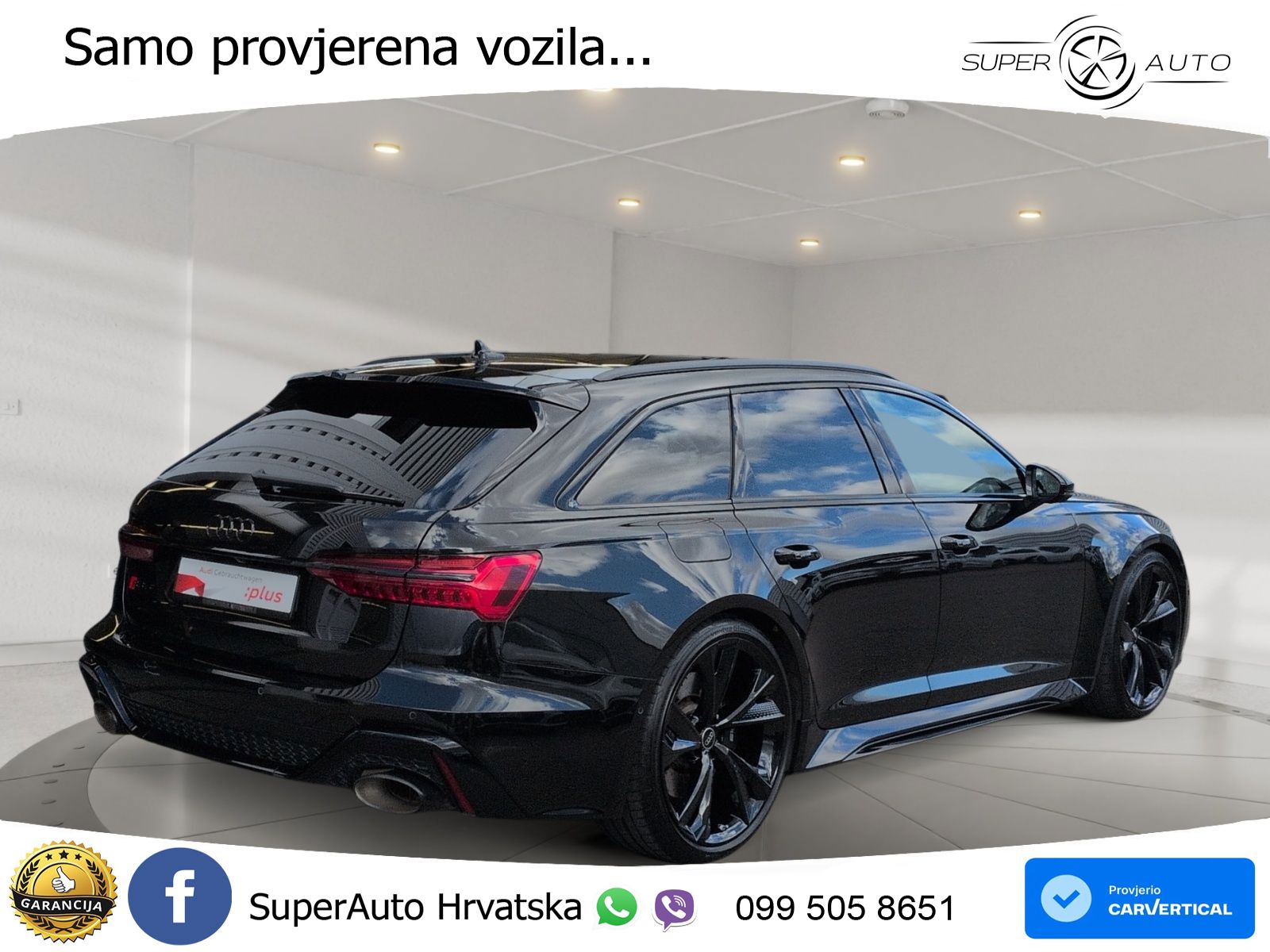 Audi RS6 Avant 4.0 TFSI V8 performance (630 KS)  quattro tiptronic LED+GR SJED+ACC