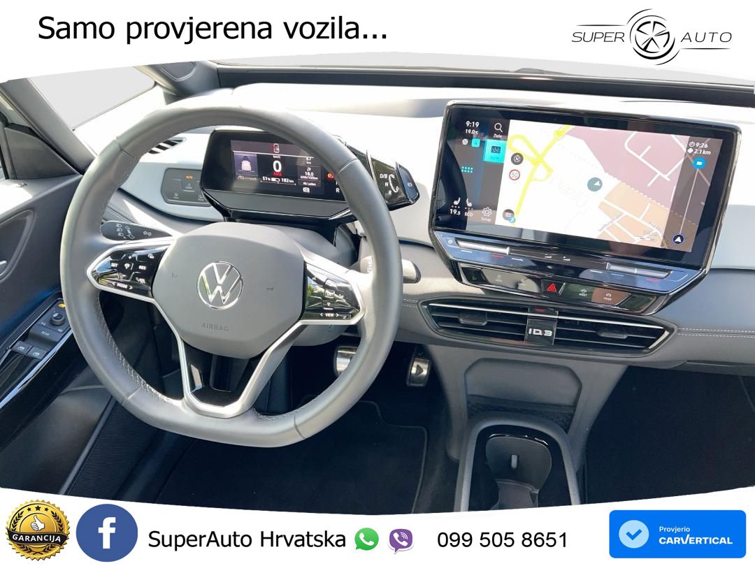 Volkswagen ID.3 Pro 62 kWh (204 KS) LED+GR SJED+ACC