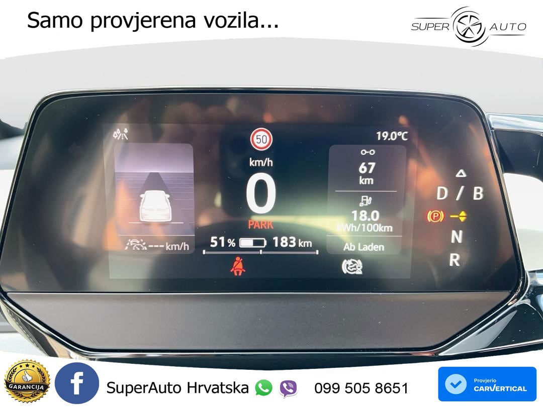 Volkswagen ID.3 Pro 62 kWh (204 KS) LED+GR SJED+ACC