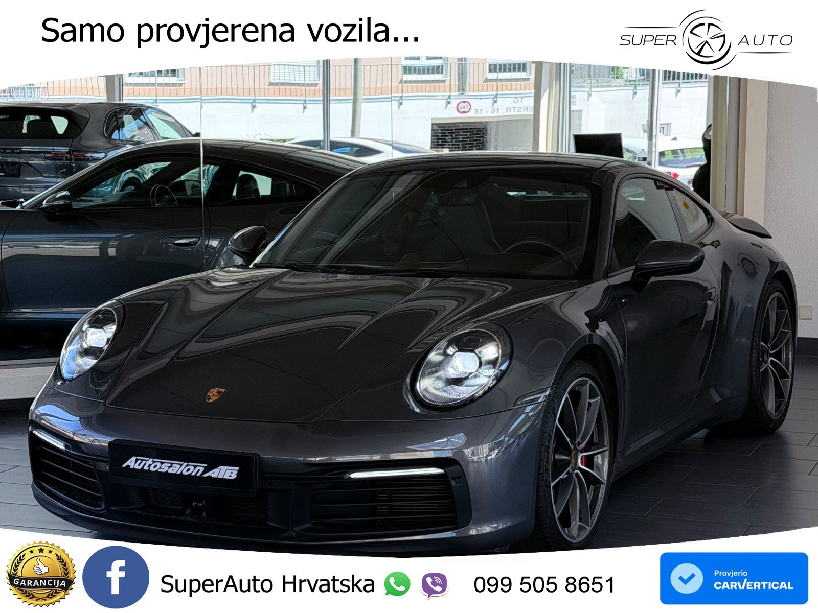 Porsche 911 Carrera 4S 3.0 (450 KS) PDK ACC+GR SJED+360+PANO