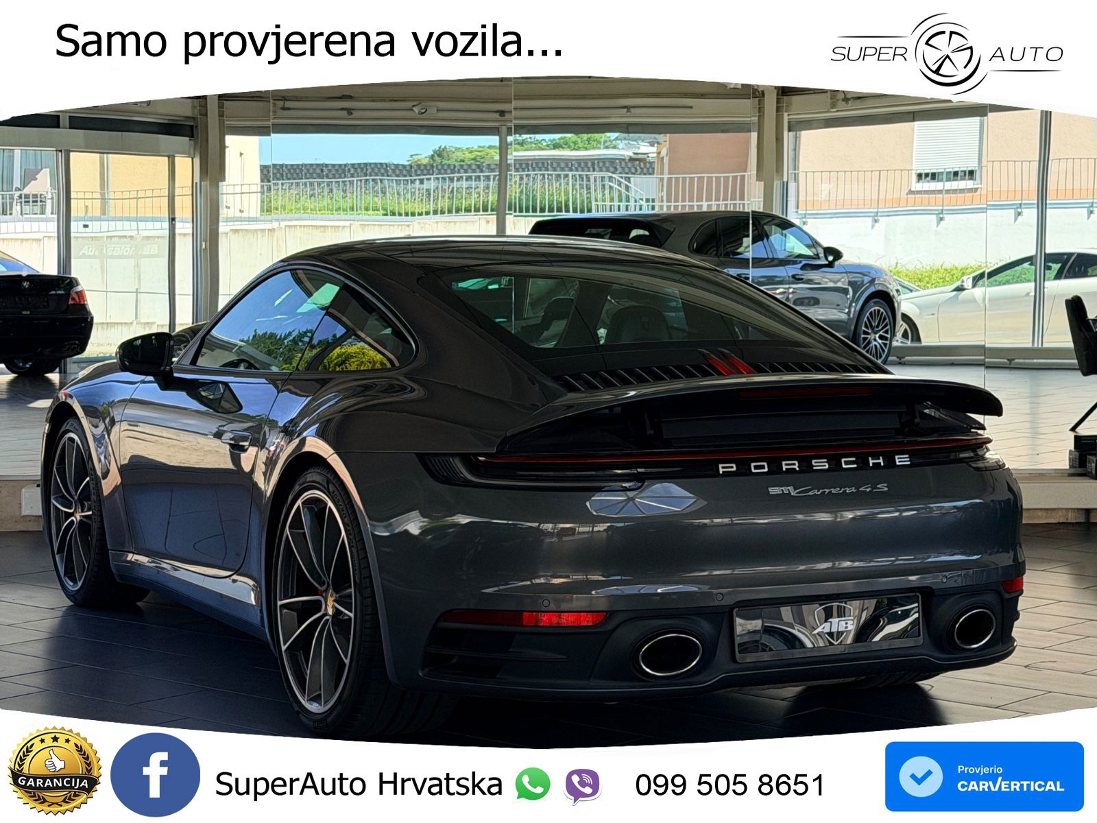 Porsche 911 Carrera 4S 3.0 (450 KS) PDK ACC+GR SJED+360+PANO
