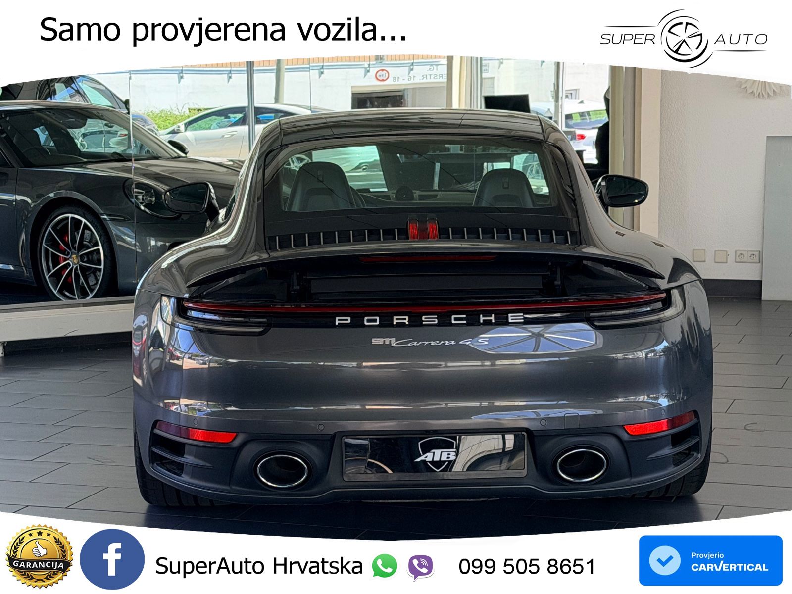 Porsche 911 Carrera 4S 3.0 (450 KS) PDK ACC+GR SJED+360+PANO