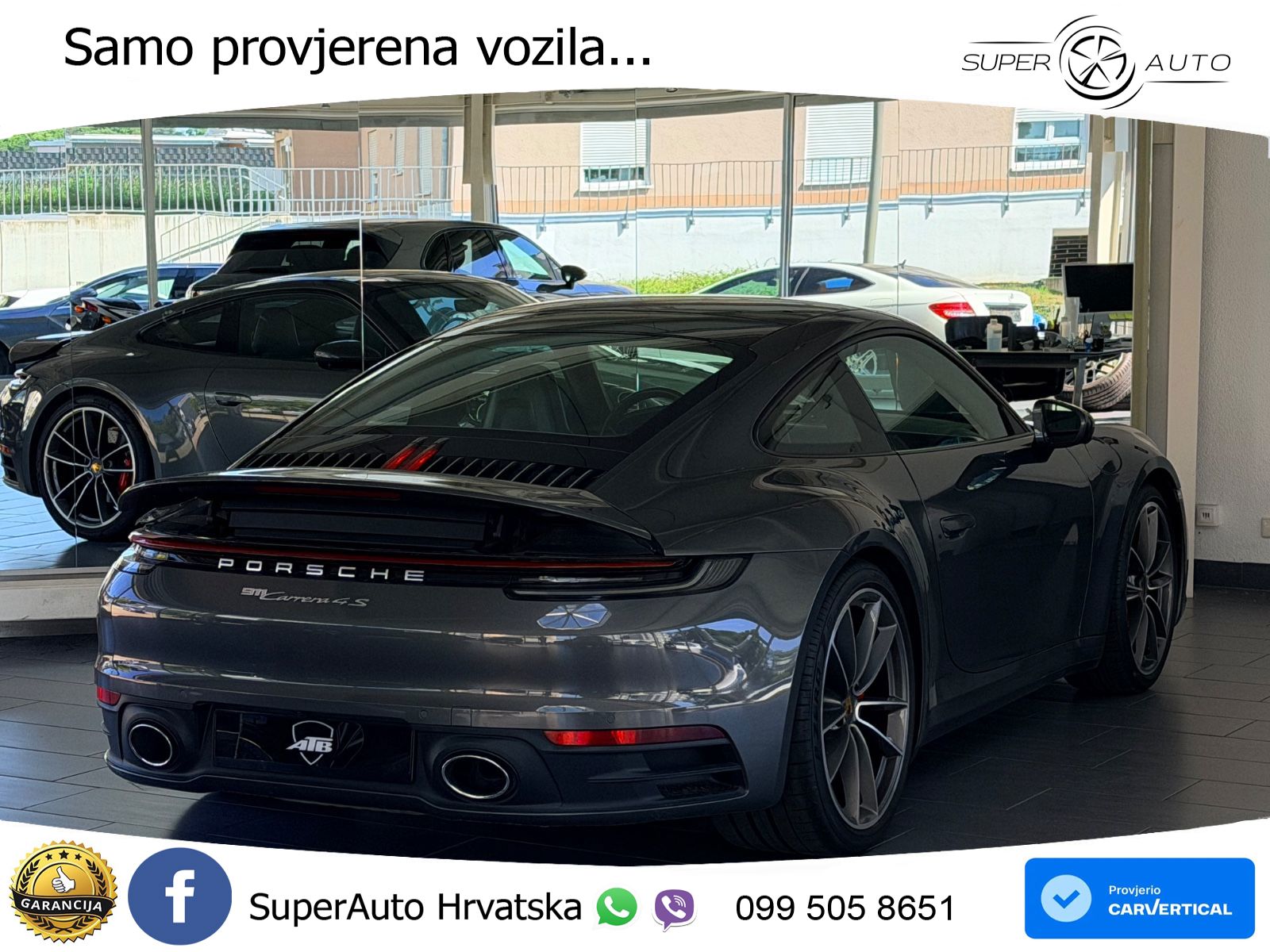 Porsche 911 Carrera 4S 3.0 (450 KS) PDK ACC+GR SJED+360+PANO