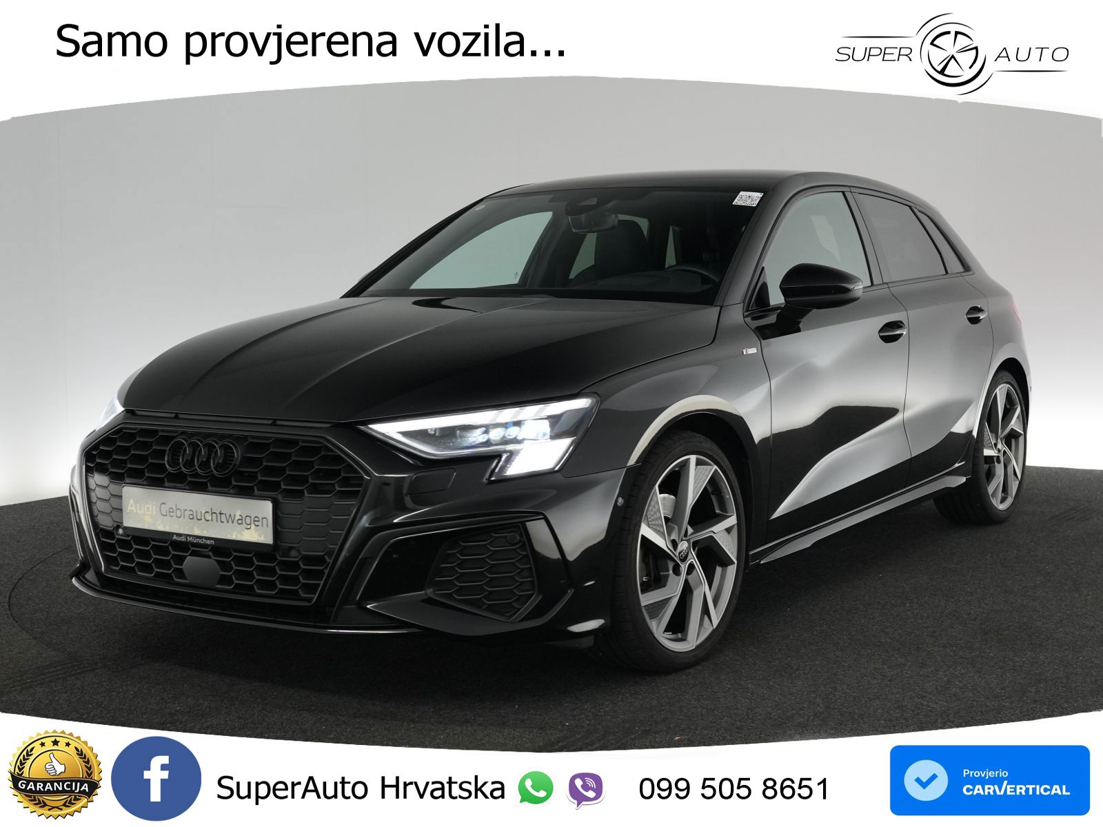 Audi A3 35 TDI (150 KS) S tronic S line MATRIX+GR SJED+KAM