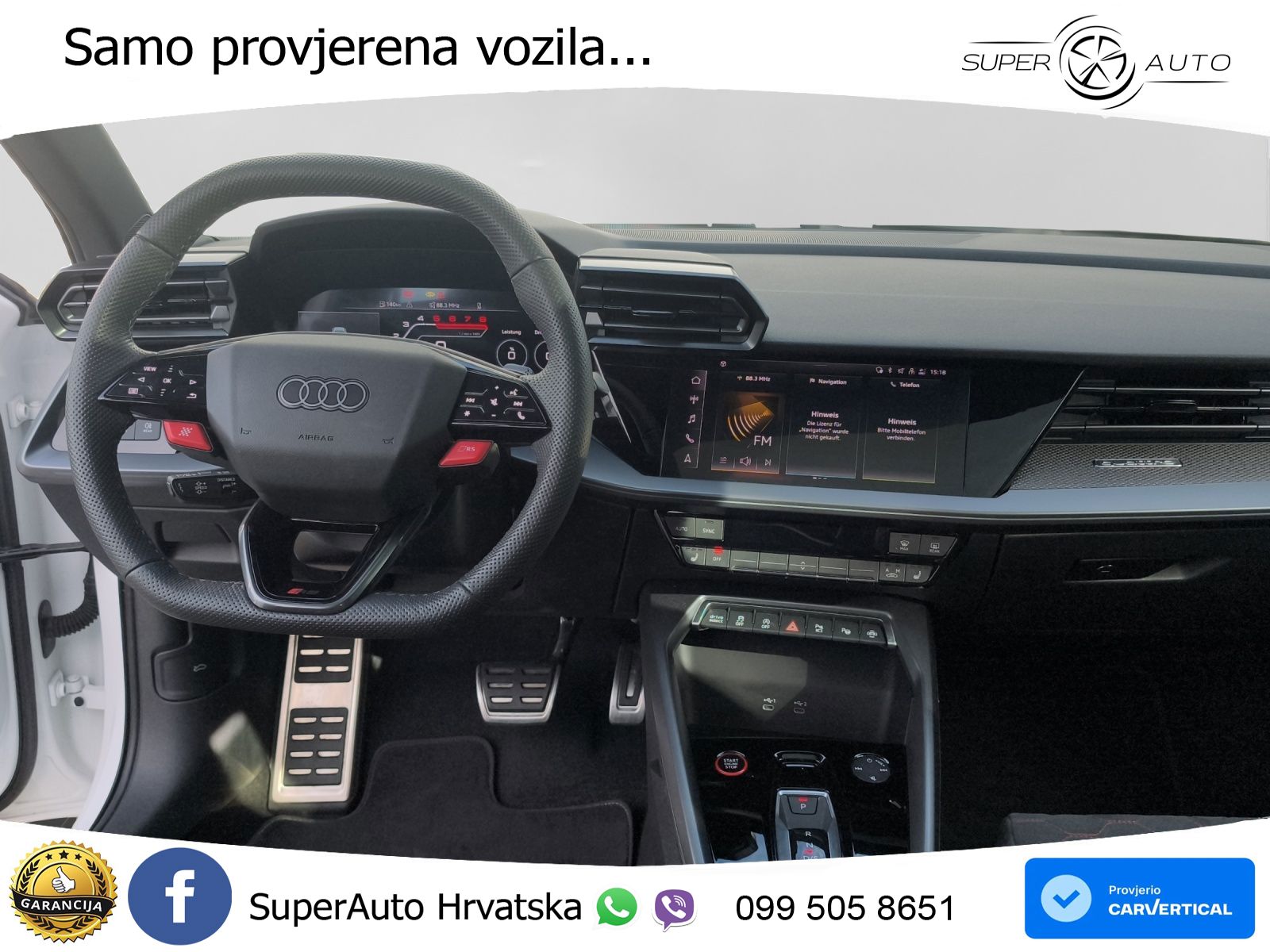 Audi RS3 Sedan 2.5 TFSI (400 KS) quattro S tronic LED+GR SJED+ACC