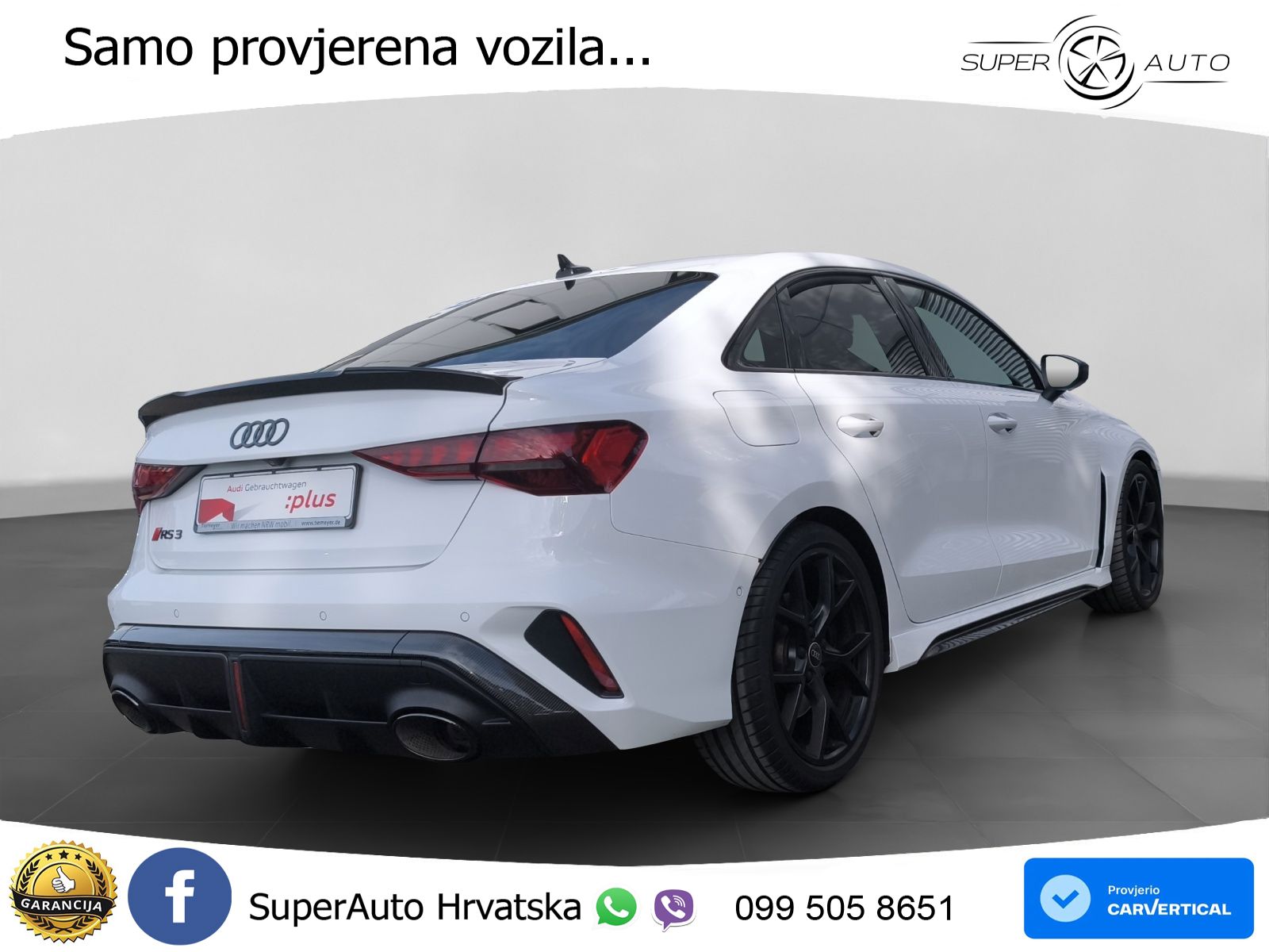 Audi RS3 Sedan 2.5 TFSI (400 KS) quattro S tronic LED+GR SJED+ACC