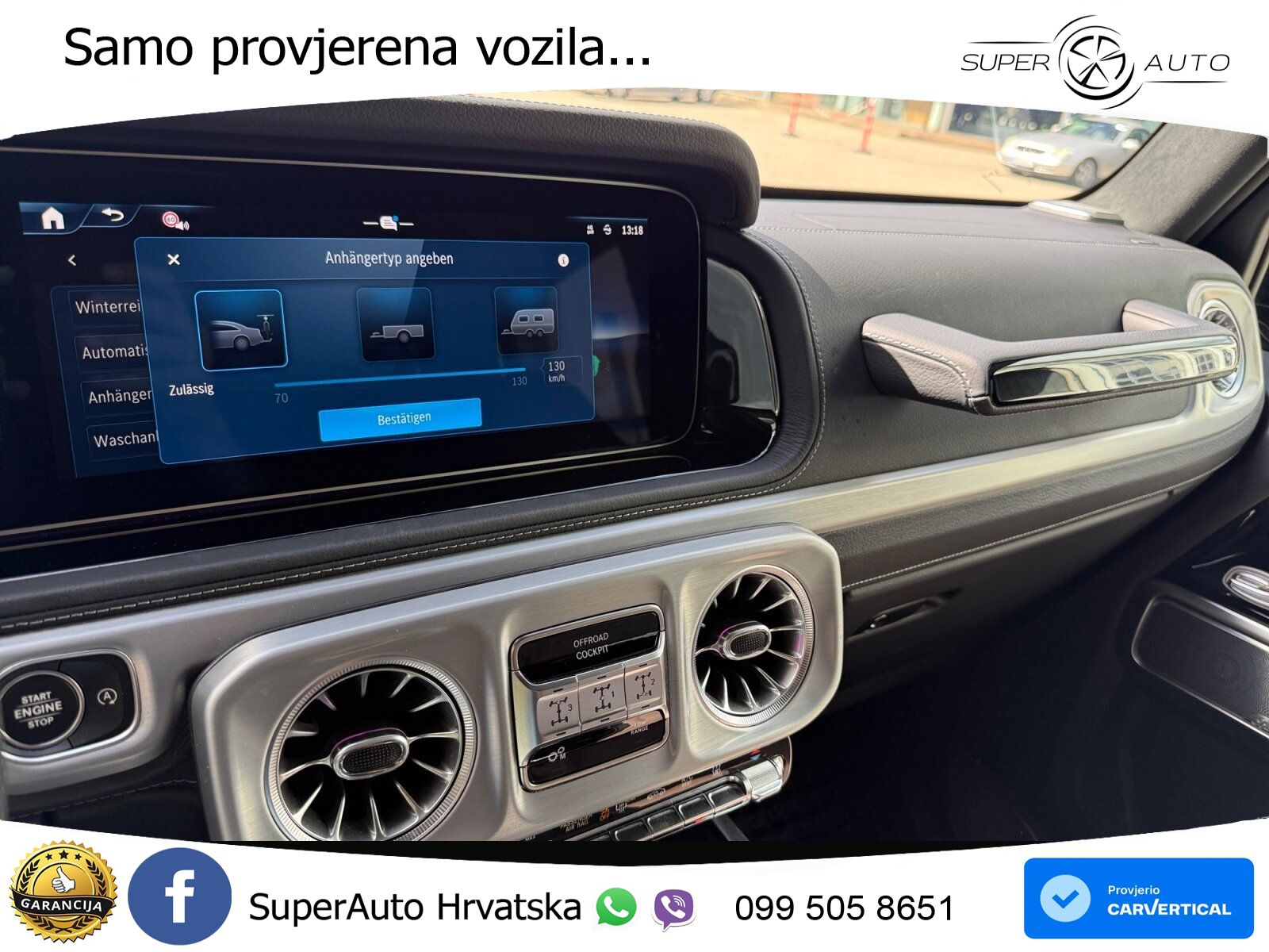 Mercedes G 450d Long (367 KS) 4MATIC 9G-TRONIC AMG LED+GR SJED+ACC