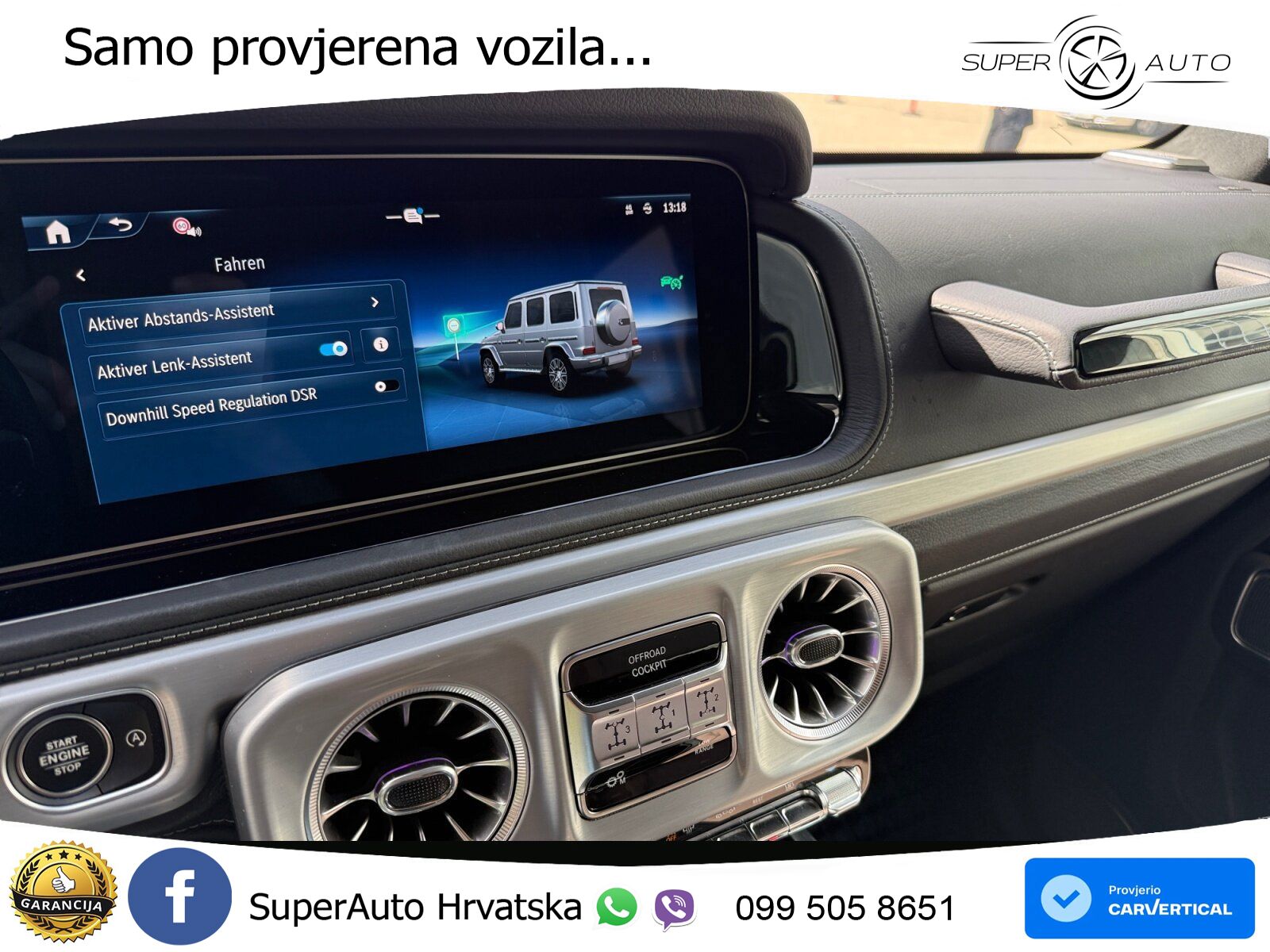 Mercedes G 450d Long (367 KS) 4MATIC 9G-TRONIC AMG LED+GR SJED+ACC