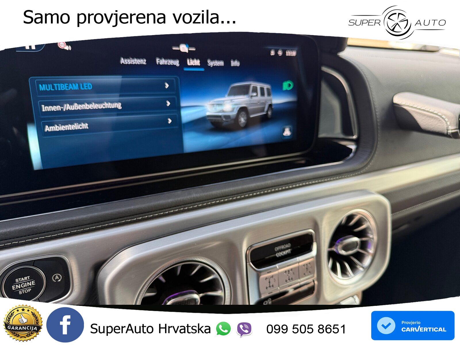 Mercedes G 450d Long (367 KS) 4MATIC 9G-TRONIC AMG LED+GR SJED+ACC