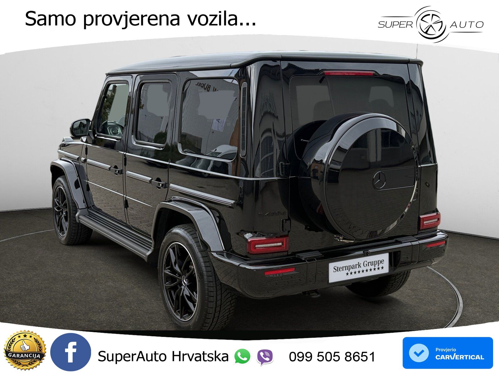 Mercedes G 450d Long (367 KS) 4MATIC 9G-TRONIC AMG LED+GR SJED+ACC
