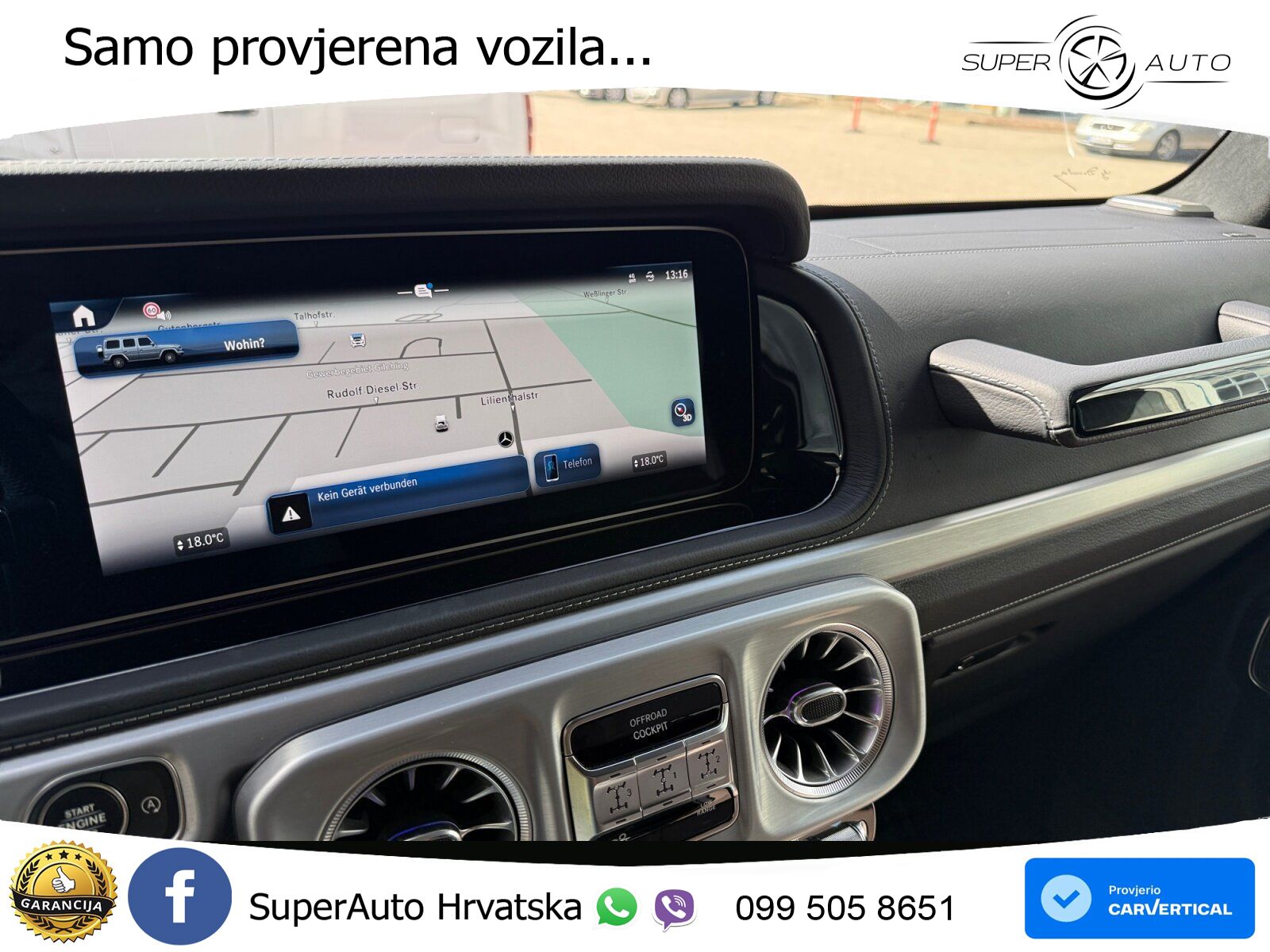 Mercedes G 450d Long (367 KS) 4MATIC 9G-TRONIC AMG LED+GR SJED+ACC
