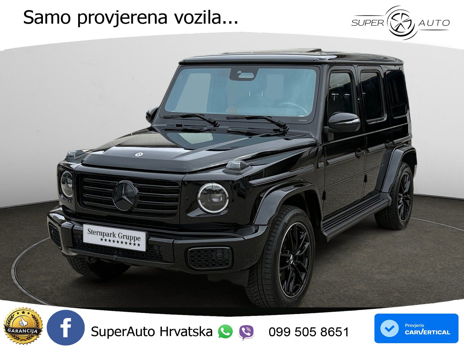Mercedes G 450d Long (367 KS) 4MATIC 9G-TRONIC AMG LED+GR SJED+ACC