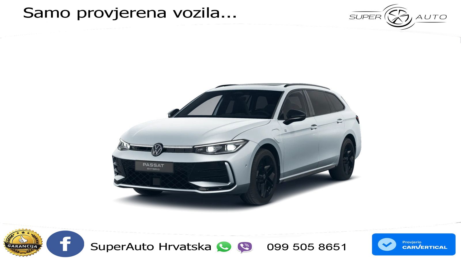 Volkswagen Passat Variant 1.5 TSI (272 KS) eHybrid DSG R-Line LED+GR SJED+ACC