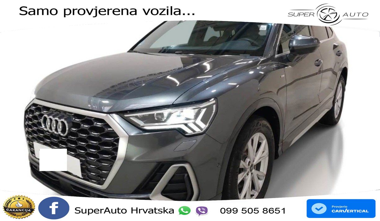 Audi Q3 Sportback 35 TDI (150 KS) S tronic S line LED+GR SJED+ACC