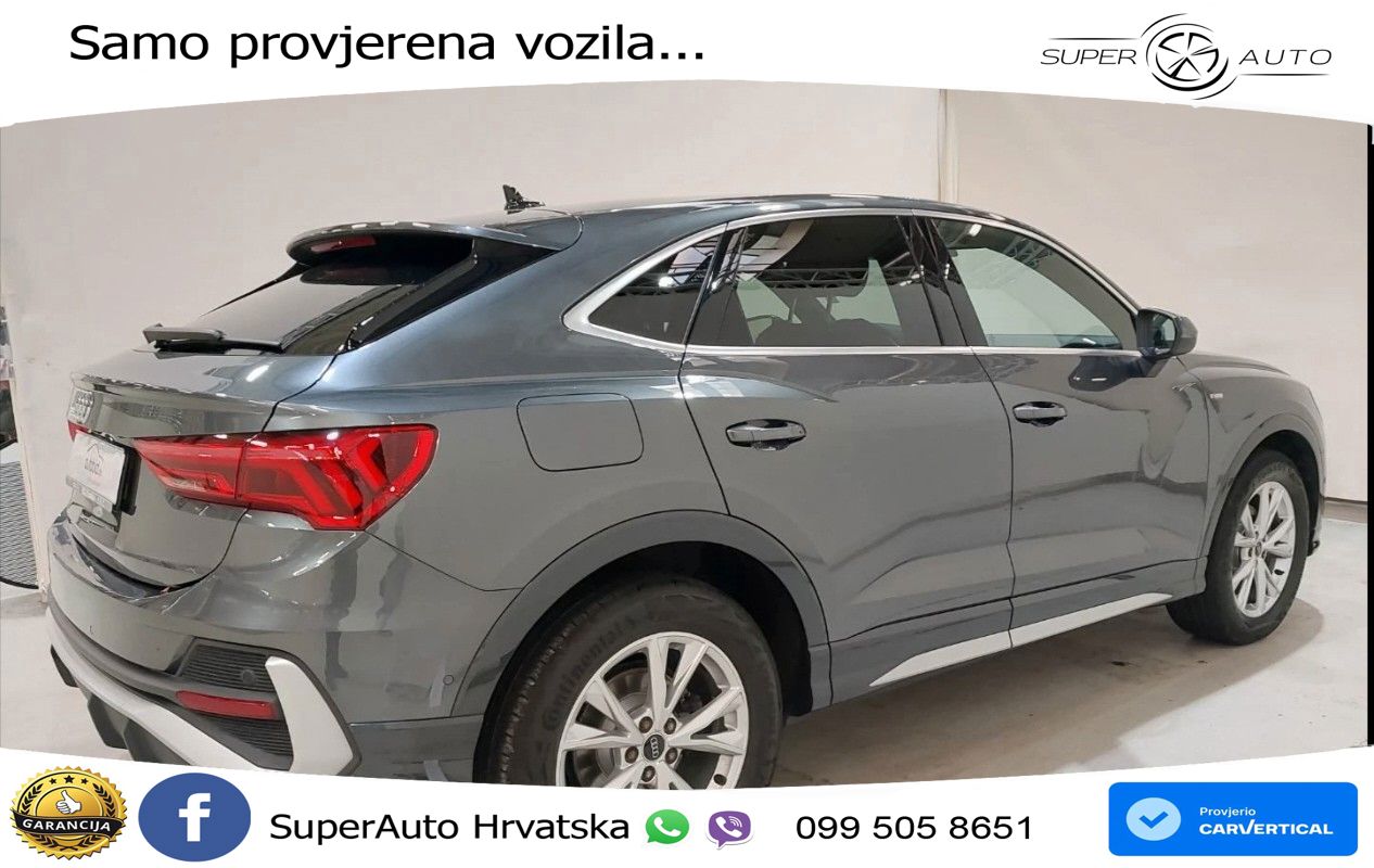 Audi Q3 Sportback 35 TDI (150 KS) S tronic S line LED+GR SJED+ACC