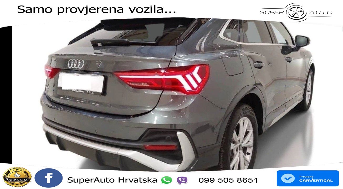 Audi Q3 Sportback 35 TDI (150 KS) S tronic S line LED+GR SJED+ACC