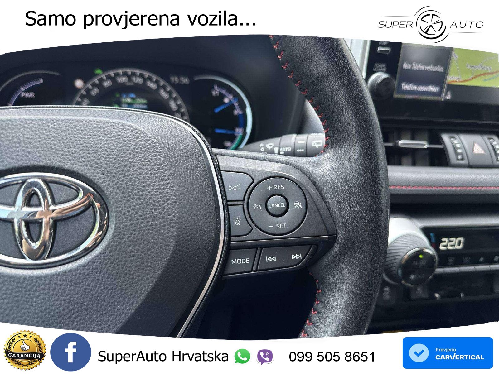 Toyota RAV4 Prime 2.5 D-4S (302 KS) Hybrid E-Four e-CVT LED+GR SJED+ACC