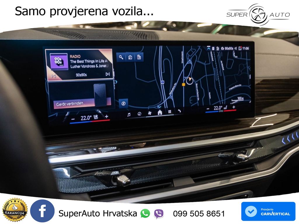 BMW X7 40i (381 KS) xDrive Steptronic ZRAČNI+ACC+GR SJED+KAM+PANO