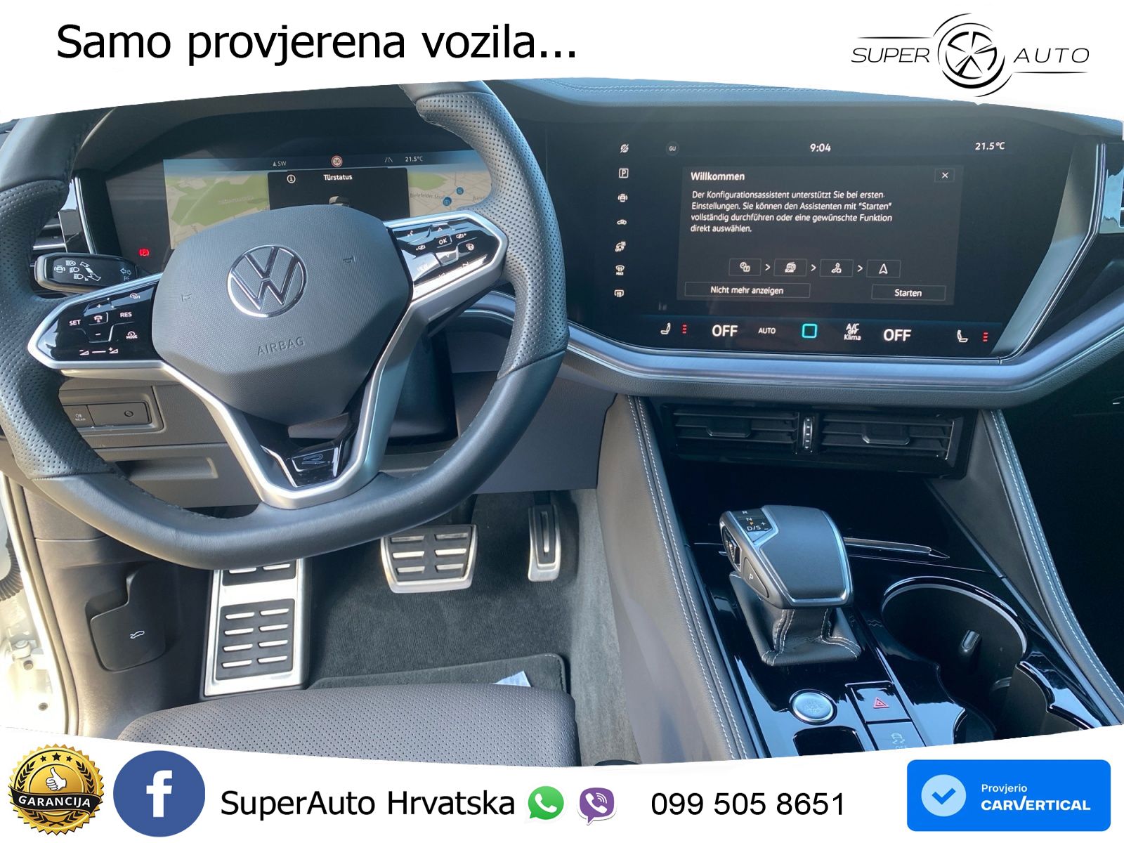 Volkswagen Touareg 3.0 V6 TDI (286 KS) 4MOTION Tiptronic ZRAČNI+ACC+4xGR SJED+KAM