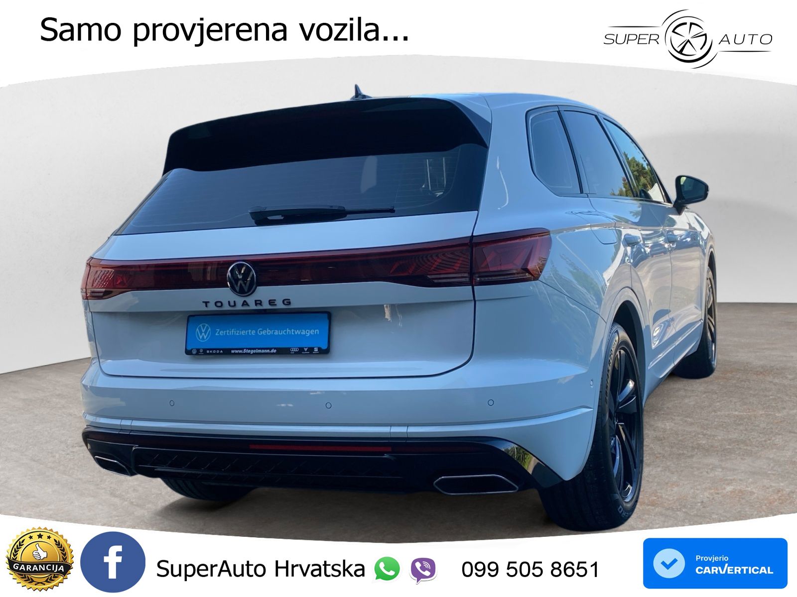 Volkswagen Touareg 3.0 V6 TDI (286 KS) 4MOTION Tiptronic ZRAČNI+ACC+4xGR SJED+KAM