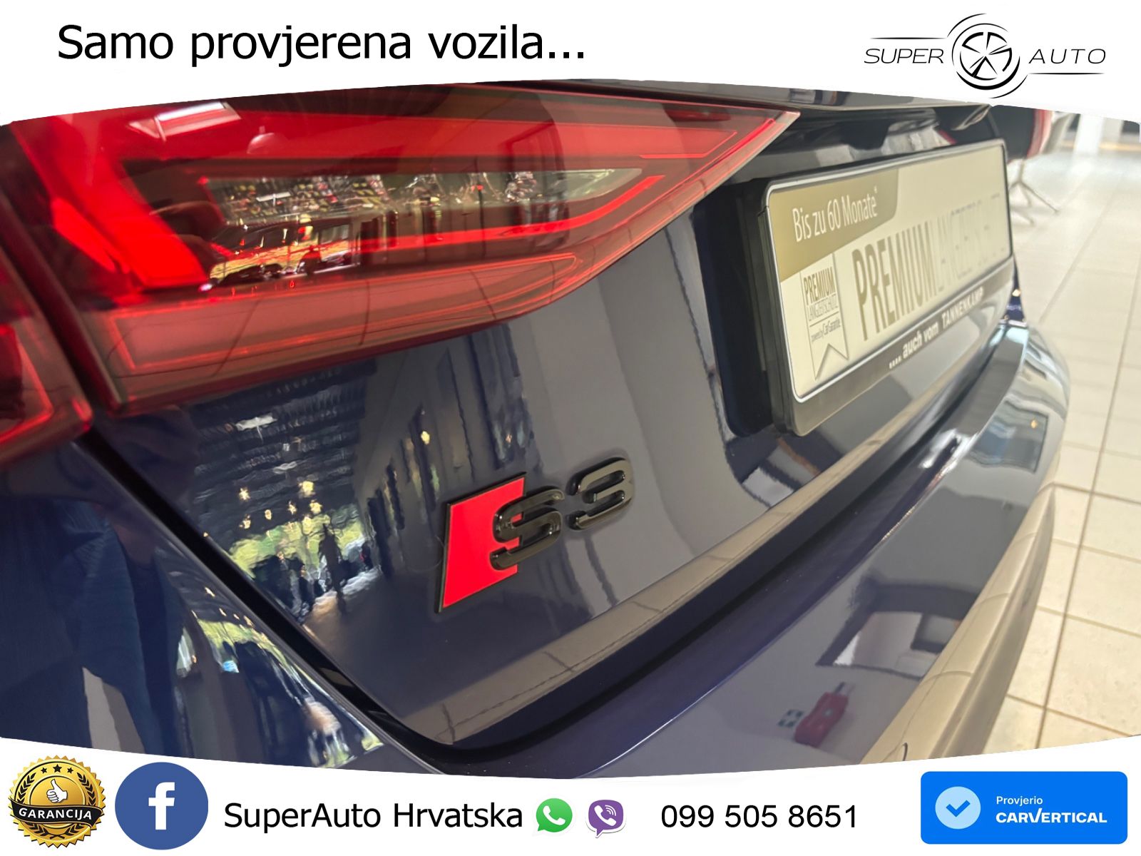 Audi S3 Limuzina 2.0 TFSI (310 KS) quattro S tronic LED+GR SJED+ACC