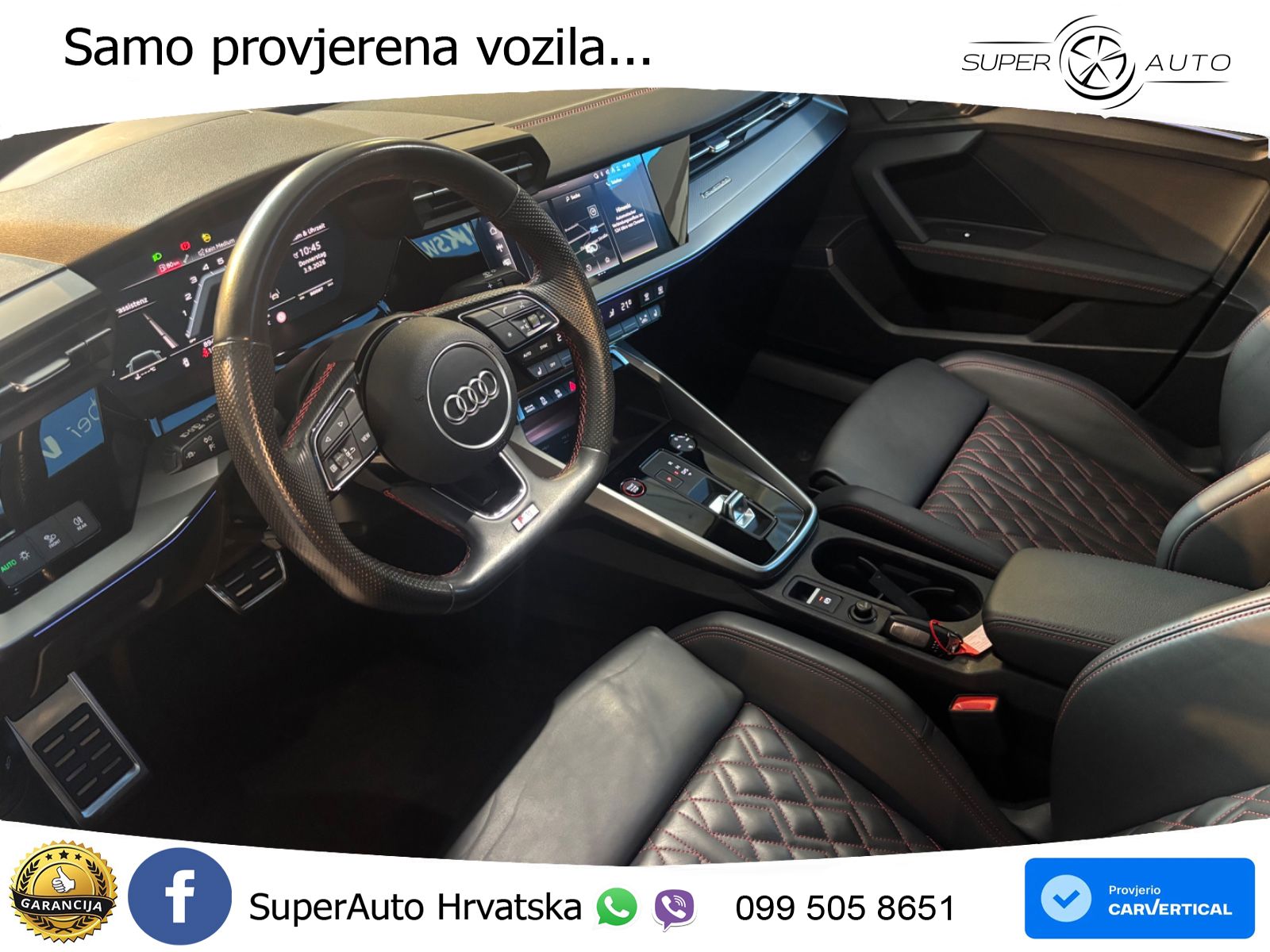 Audi S3 Limuzina 2.0 TFSI (310 KS) quattro S tronic LED+GR SJED+ACC