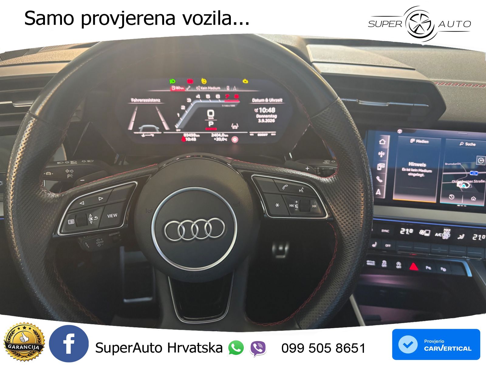 Audi S3 Limuzina 2.0 TFSI (310 KS) quattro S tronic LED+GR SJED+ACC