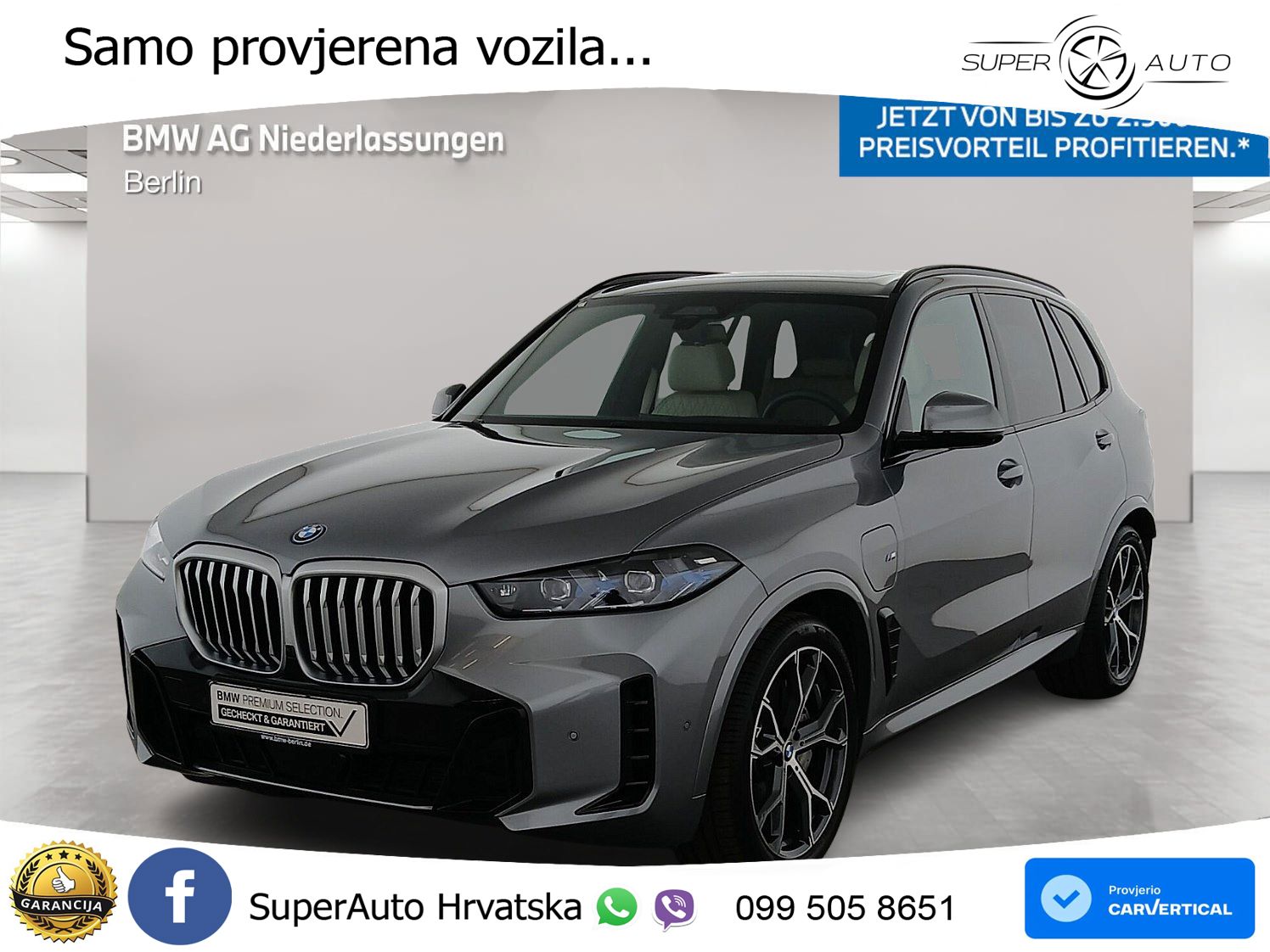BMW X5 50e (489 KS) xDrive Steptronic M Sport LED+GR SJED+ACC