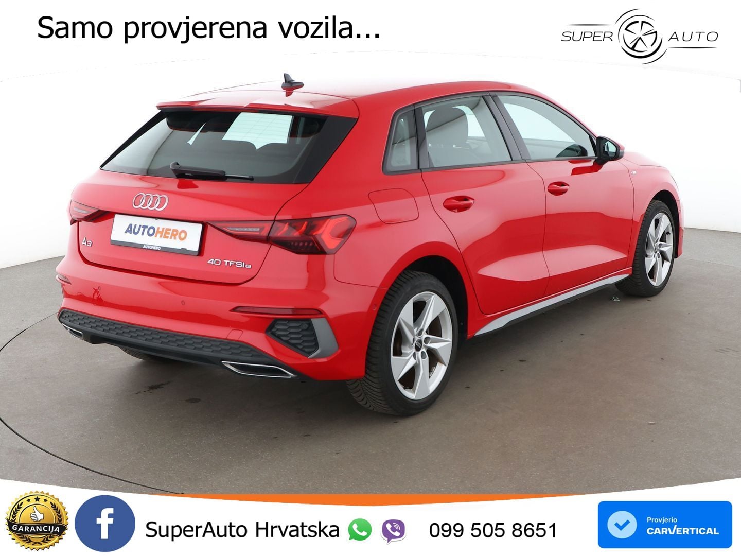 Audi A3 40 TFSIe (204 KS) S tronic S line LED+GR SJED+ACC