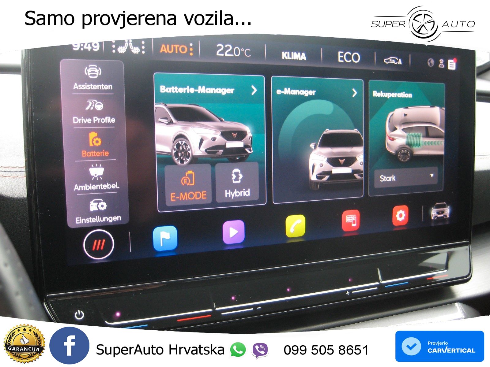 Cupra Formentor 1.4 TSI (245 KS) e-Hybrid DSG VZ LED+GR SJED+ACC