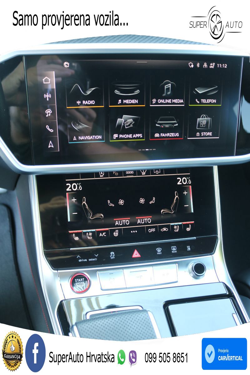 Audi RS6 Avant 4.0 TFSI V8 performance (630 KS)  quattro tiptronic LED+GR SJED+ACC