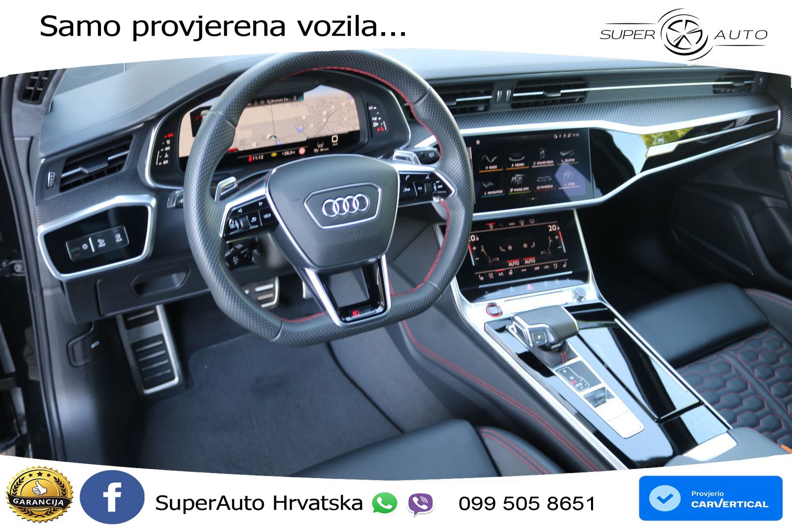 Audi RS6 Avant 4.0 TFSI V8 performance (630 KS)  quattro tiptronic LED+GR SJED+ACC