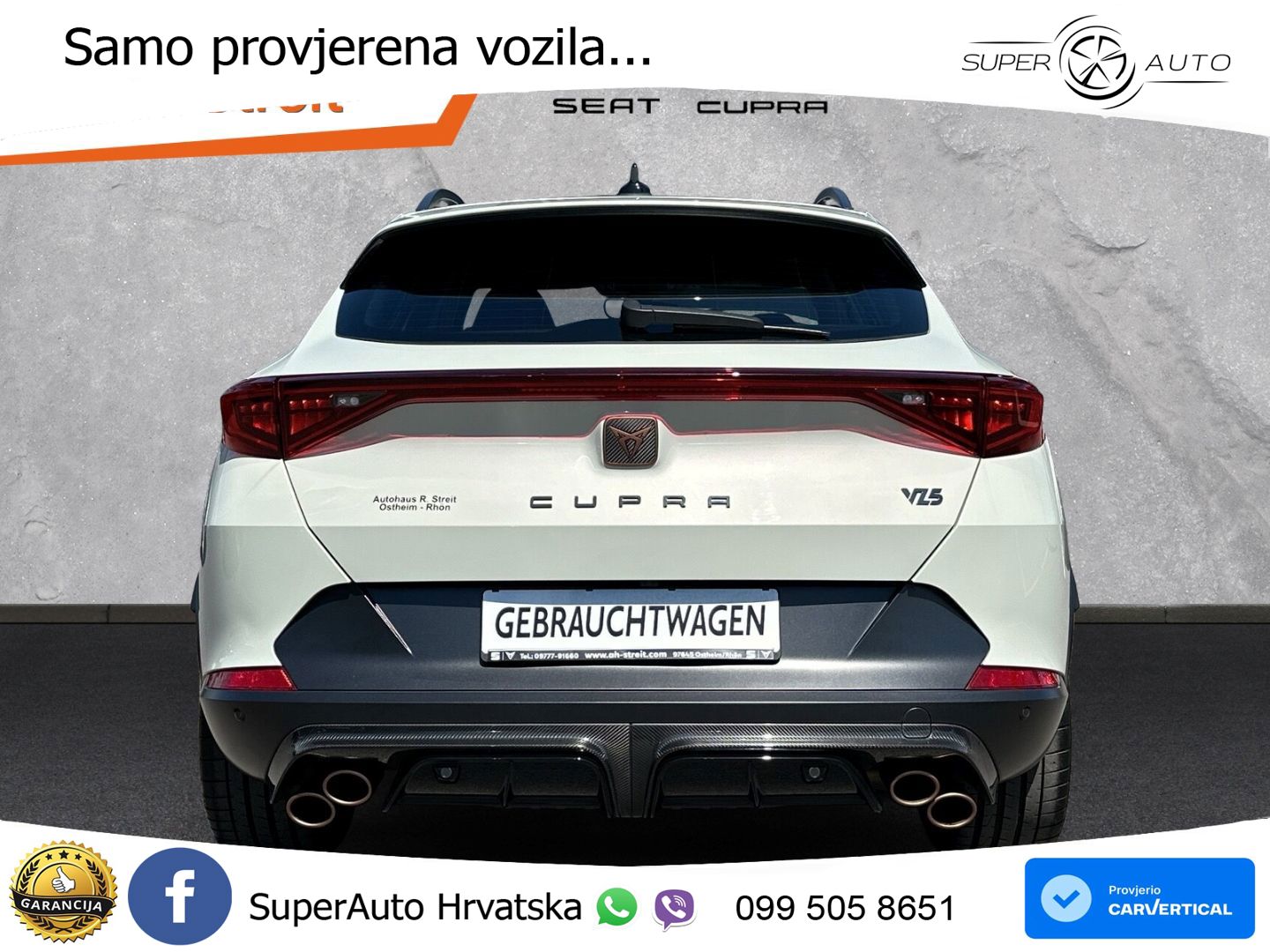 Cupra Formentor VZ5 2.5 TSI (390 KS) 4Drive DSG MATRIX+GR SJED+KAM